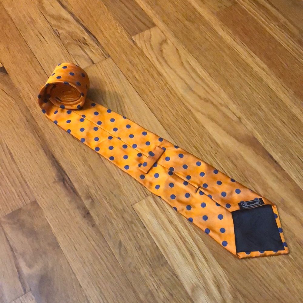 Orange Faconnable  Tie